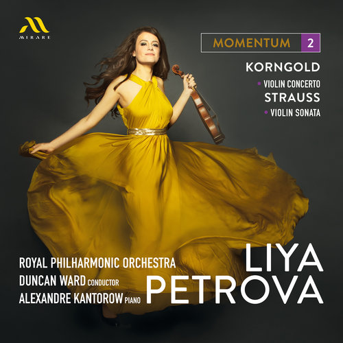 Imagen de apoyo de  KORNGOLD, E.W.: Violin Concerto, Op. 35 / STRAUSS, R.: Violin Sonata, Op. 18 (Momentum 2) (Petrova, Kantorow, Royal Philharmonic, D. Ward)