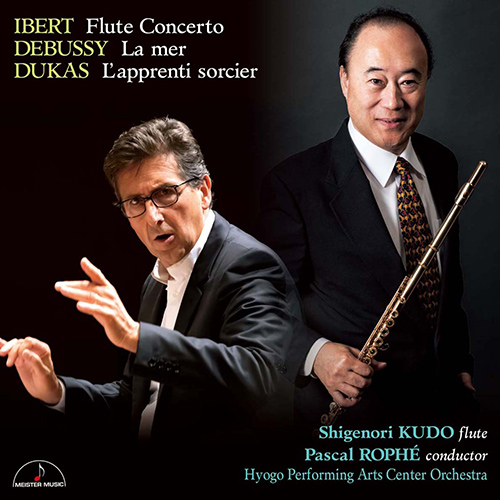 Imagen de apoyo de  IBERT, J.: Flute Concerto / DEBUSSY, C.: La mer / DUKAS, P.: L'apprenti sorcier (Shigenori Kudo, Hyogo Performing Arts Center Orchestra, Rophé)