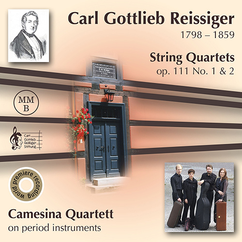 Imagen de apoyo de  REISSIGER, C.B.: String Quartets, Op. 111, Nos. 1 and 2 (Camesina Quartet)