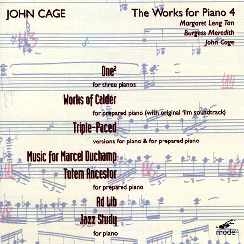 Imagen de apoyo de  CAGE, J.: Edition, Vol. 25 - Piano Works, Vol. 4 (Margaret Leng Tan)