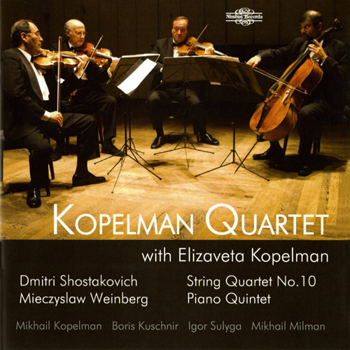 Imagen de apoyo de  SHOSTAKOVICH, D.: String Quartet No. 10 / WEINBERG, M.: Piano Quintet (Kopelman Quartet, E. Kopelman)
