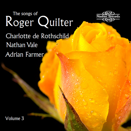 Imagen de apoyo de  QUILTER, R.: Songs of Roger Quilter (The), Vol. 3 (C. de Rothschild, N. Vale, A. Farmer)