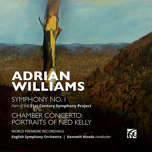 Imagen de apoyo de  WILLIAMS, A.: Symphony No. 1 / Chamber Concerto, "Portraits of Ned Kelly" (English Symphony, K. Woods)
