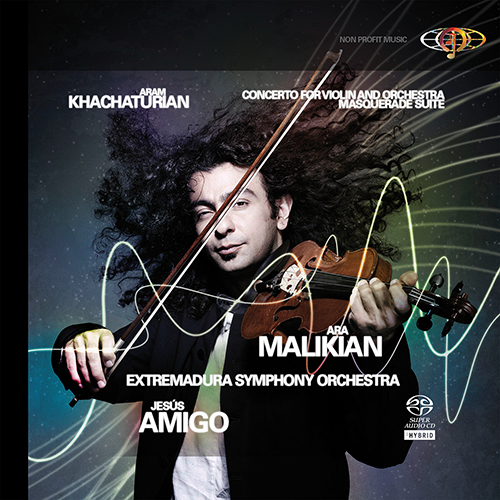Imagen de apoyo de  KHACHATURIAN, A.I.: Violin Concerto / Masquerade Suite (Malikian, Extremadura Symphony, Amigo)