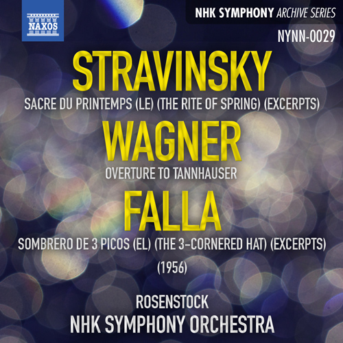 Imagen de apoyo de  STRAVINSKY, I.: Sacre du printemps (Le) (excerpts) / FALLA, M.: El Sombrero de 3 picos: Suite No. 2 (NHK Symphony, Rosenstock) (1956)