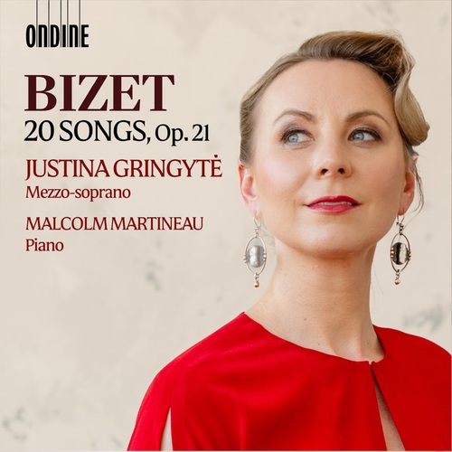 Imagen de apoyo de  BIZET, G.: 20 Mélodies, Op. 21 (Gringytė, Martineau)