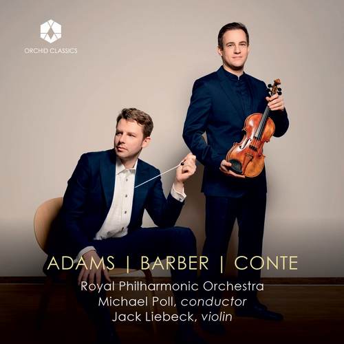 Imagen de apoyo de  ADAMS, B.: Midsummer Music / BARBER, S.: Violin Concerto / CONTE, D.: Sinfonietta (Midsummer Light) (Liebeck, Royal Philharmonic, Poll)