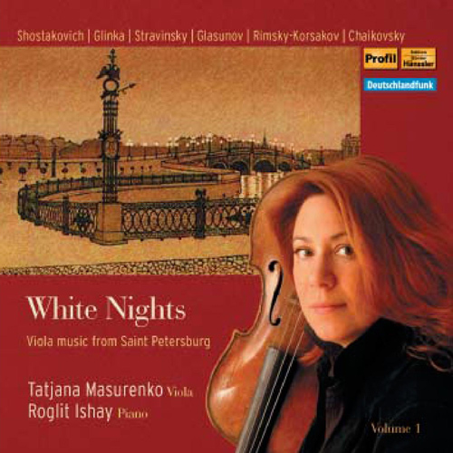 Imagen de apoyo de  Viola Recital: Masurenko, Tatjana - SHOSTAKOVICH, D. / GLINKA, M.I. / GLAZUNOV, A.K. (White Nights: Viola Music from Saint Petersburg)