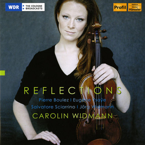 Imagen de apoyo de  Violin Recital: Widmann, Caroline - BOULEZ, P. / YSAŸE, E. / SCIARRINO, S. / WIDMANN, J. (Reflections)
