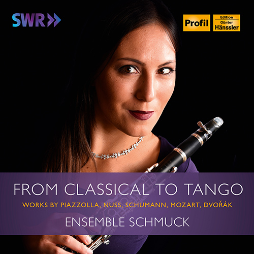 Imagen de apoyo de  Chamber Music (Clarinet) - PIAZZOLLA, A. / NUSS, B. / MOZART, W.A. / DVOŘÁK, A. / SCHUMANN, R. (Schmuck, Ensemble Schmuck) (From Classical to Tango)