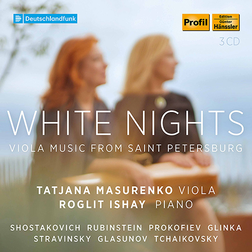 Imagen de apoyo de  Viola Recital: Masurenko, Tatjana - SHOSTAKOVICH, D. / RUBINSTEIN, A. / PROKOFIEV, S. / GLINKA, M.I. (White Nights)