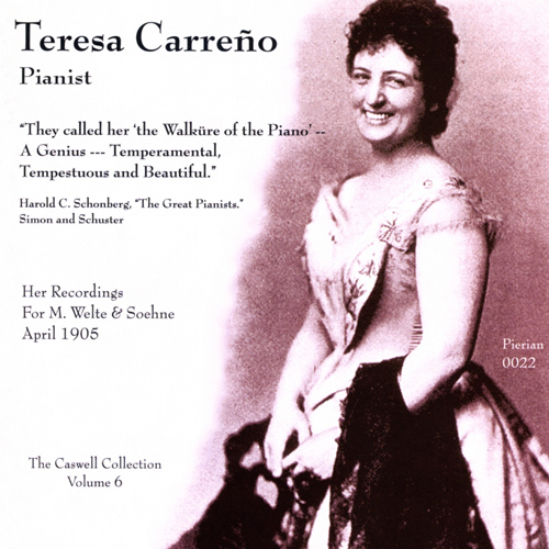 Imagen de apoyo de  Piano Recital: Carreno, Teresa - SMETANA, B. / LISZT, F. / SCHUBERT, F. / CHOPIN, F. (The Caswell Collection, Vol. 6: Piano Roll Recordings)