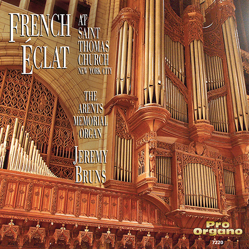 Imagen de apoyo de  Organ Recital: Bruns, Jeremy - GRIGNY, N. de / MESSIAEN, O. / WIDOR, C.-M. (French Éclat at Saint Thomas Church)