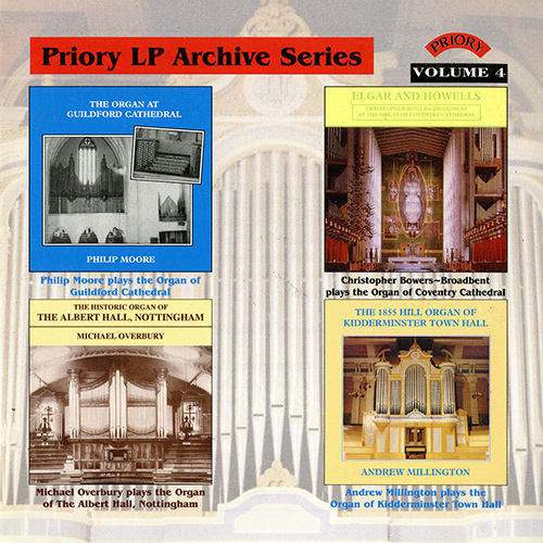 Imagen de apoyo de  Organ Music - BONNET, J. / ELGAR, E. / HOWELLS, H. / VIERNE, L. (Priory LP Archive Series, Vol. 4) (Bowers-Broadbent, Millington, P. Moore, Overbury)