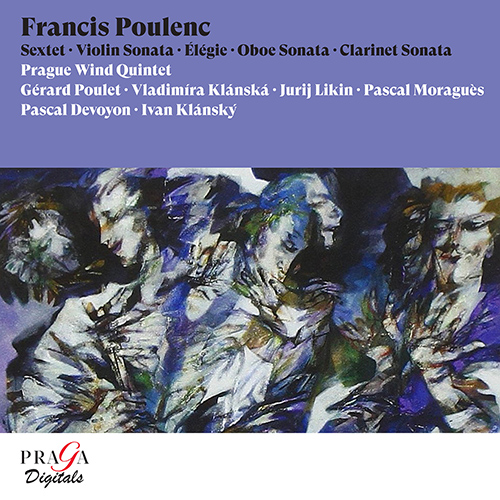 Imagen de apoyo de  POULENC, F.: Sextet / Violin Sonata / Élégie / Oboe Sonata / Clarinet Sonata (Poulet, Klánská, Likin, Moraguès, Devoyon, Prague Wind Quintet)