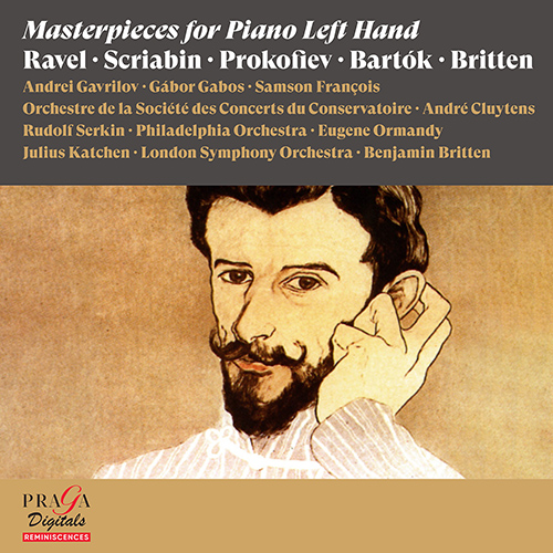 Imagen de apoyo de  Masterpieces for Piano Left Hand - RAVEL, M. / SCRIABIN, A. / PROKOFIEV, S. / BARTÓK, B. (François, Gabos, Gavrilov, Katchen, R. Serkin) (1955-1978)