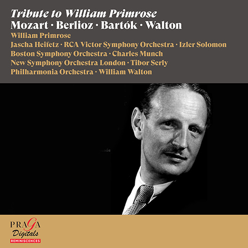 Imagen de apoyo de  Tribute to William Primrose - MOZART, W.A. / BERLIOZ, H. / BARTÓK, B. / WALTON, W. (Primrose, Munch, Serly Solomon, Walton) (1946-1958)