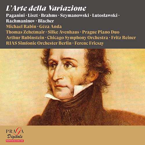 Imagen de apoyo de  ARTE DELLA VARIAZIONE (L) (Anda, Rabin, Zehetmair, Avenhaus, Arthur Rubinstein, Prague Piano Duo, Chicago Symphony, RIAS Symphony, Reiner) (1952-2004)