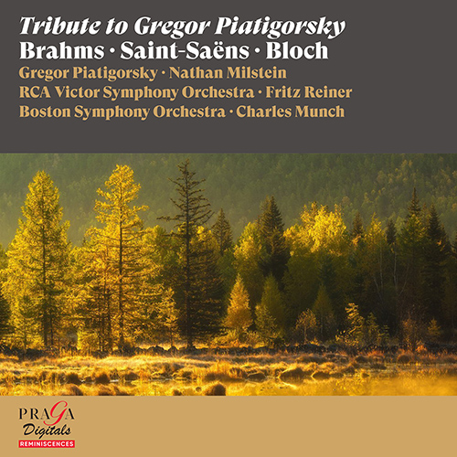 Imagen de apoyo de  Cello Recital: Piatigorsky, Gregor - BRAHMS, J. / SAINT-SAËNS, C. / BLOCH, E. (Tribute to Gregor Piatigorsky) (1957, 1961)