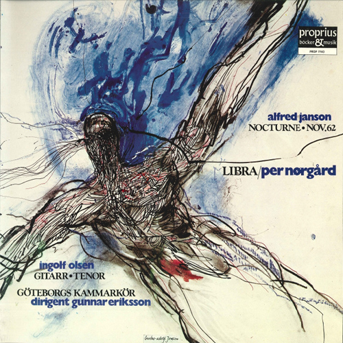 Imagen de apoyo de  JANSON, A.: Nocturne / November 1962 / NØRGÅRD, P.: Libra (Olsen, Gothenburg Chamber Choir, Eriksson)