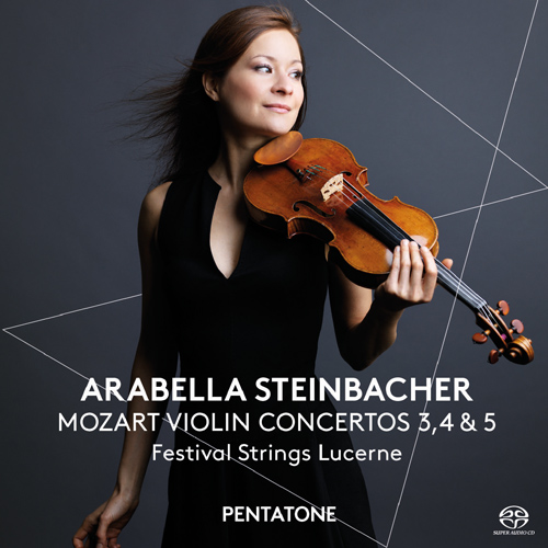 Imagen de apoyo de  MOZART, W.A.: Violin Concertos Nos. 3, 4, 5 (Steinbacher, Lucerne Festival Strings)