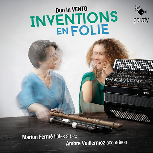 Imagen de apoyo de  Recorder and Accordion Recital: Duo In Vento - BACH, J.S. / MARAIS, M. / SOLER, A. / VIVALDI, A. (Inventions en Folie)