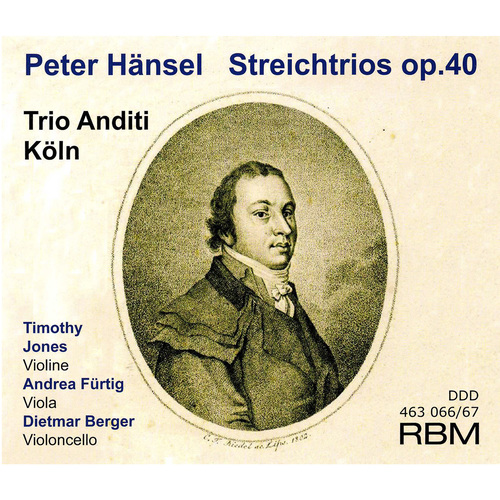 Imagen de apoyo de  HÄNSEL, P.: String Trios, Op. 40, Nos. 1-3 (Trio Anditi Köln)