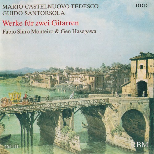 Imagen de apoyo de  Guitar Duo Recital: Monteiro, Fabio Shiro / Hasegawa, Gen - CASTELNUOVO-TEDESCO, M. / SANTÓRSOLA, G. (Works for Two Guitars)
