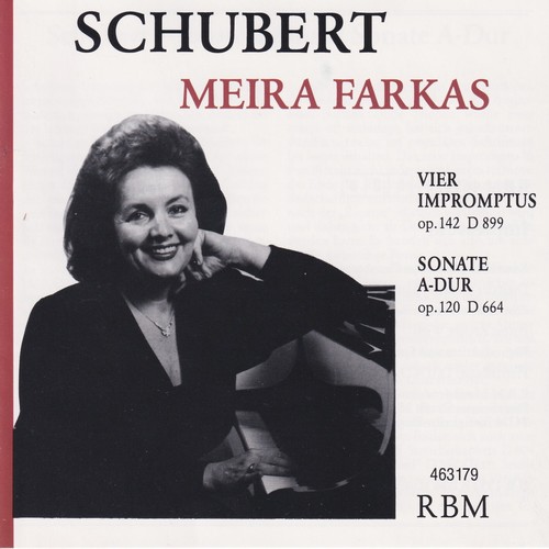Imagen de apoyo de  SCHUBERT, F.: 4 Impromptus, Op. 142 / Piano Sonata No. 13 (Farkas)