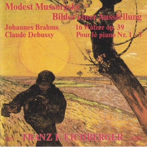 Imagen de apoyo de  MUSSORGSKY, M.P.: Pictures at an Exhibition / BRAHMS, J.: 16 Waltzes / DEBUSSY, C.: Pour le piano (Eichberger)