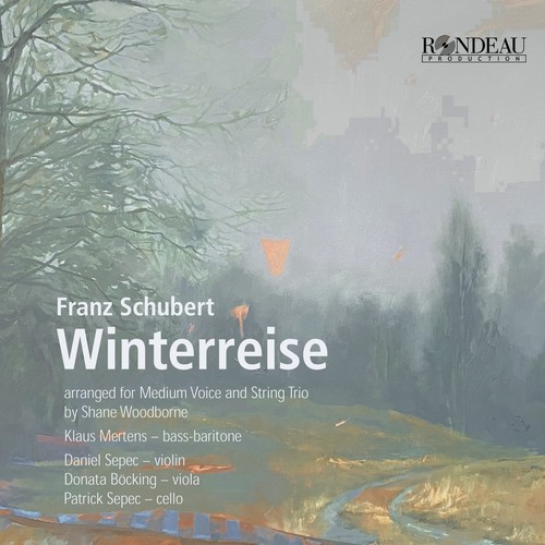 Imagen de apoyo de  SCHUBERT, F.: Winterreise, Op. 89 (arr. S. Woodborne for voice and string trio) (Mertens, Sepec, Bocking, Sepec)