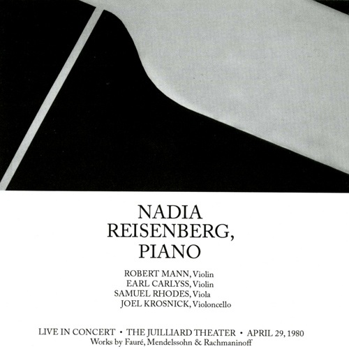 Imagen de apoyo de  MENDELSSOHN, Felix: Piano Trio No. 1 / RACHMANINOV, S.: Cello Sonata / FAURÉ, G.: Piano Quartet No. 1 (Reisenberg) (1954-1980)