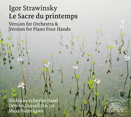 Imagen de apoyo de  STRAVINSKY, I.: Sacre du printemps (Le) (version for orchestra / version for piano 4 hands) (Basel Symphony, D.R. Davies, Maki Namekawa)