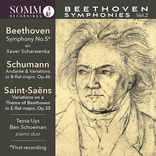 Imagen de apoyo de  Piano Duo Recital: Uys, Tessa / Schoeman, Ben - BEETHOVEN, L. van / SCHUMANN, R. / SAINT-SAËNS, C. (Symphonies, Vol. 2)
