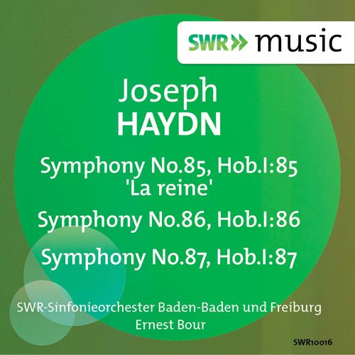 Imagen de apoyo de  HAYDN, J.: Symphonies Nos. 85, 86, 87 (SWR Symphony, Baden-Baden, Bour)