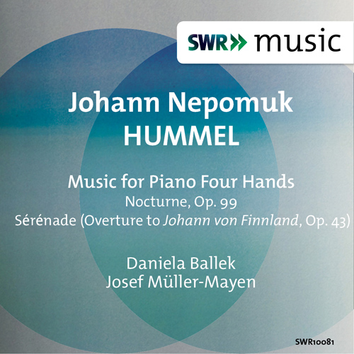 Imagen de apoyo de  HUMMEL, J.N.: 4-Hand Piano Music - Nocturne / Serenade (Ballek, Müller-Mayen)