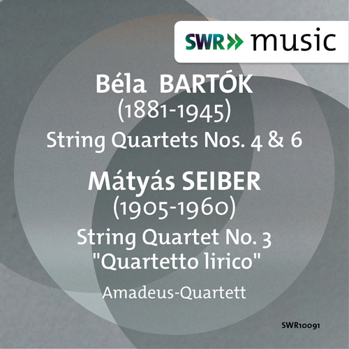 Imagen de apoyo de  BARTÓK, B.: String Quartets Nos. 4 and 6 / SEIBER, M.: String Quartet No. 3 (Amadeus Quartet)