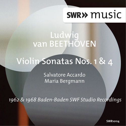 Imagen de apoyo de  BEETHOVEN, L. van: Violin Sonatas Nos. 1 and 4 (Accardo, M. Bergmann) (1962, 1968)