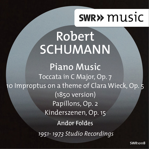 Imagen de apoyo de  SCHUMANN, R.: Toccata / 10 Impromptus on a theme of Clara Wieck / Papillons / Kinderszenen (A. Foldes)