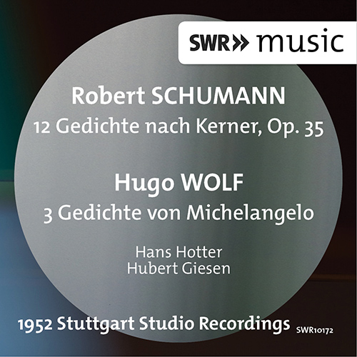 Imagen de apoyo de  SCHUMANN, R.: 12 Gedichte, Op. 35 / WOLF, H.: 3 Gedichte von Michelangelo (Hotter, Giesen)
