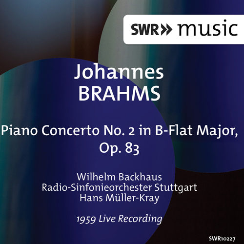 Imagen de apoyo de  BRAHMS, J.: Piano Concerto No. 2 (Backhaus, Stuttgart Radio Symphony, Müller-Kray)