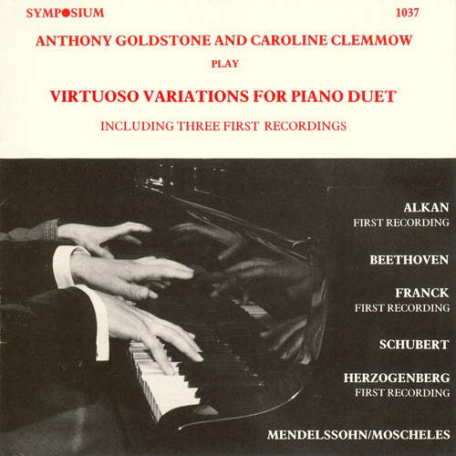 Imagen de apoyo de  Piano Duo Recital: Goldstone, Anthony / Clemmow, Caroline - ALKAN, C.-V. / BEETHOVEN, L. van / FRANCK, C. (Virtuoso Variations for Piano Duet)