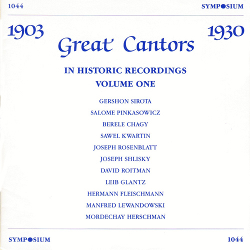 Imagen de apoyo de  GREAT CANTORS (THE) (1903-1927)