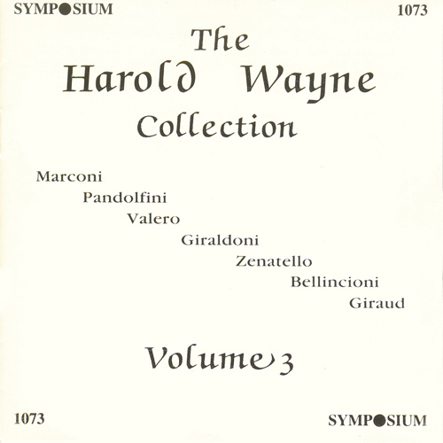 Imagen de apoyo de  Vocal Music - PONCHIELLI, A. / MASCAGNI, P. / JONES, S. / DENZA, L. / GODARD, B. / CILEA, F. (The Harold Wayne Collection, Vol. 3) (1902-1907)