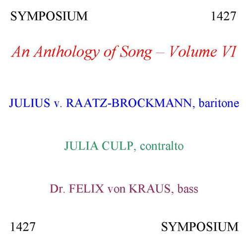 Imagen de apoyo de  ANTHOLOGY OF SONG (AN), Vol. 6