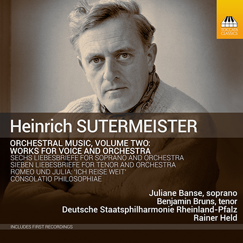 Imagen de apoyo de  SUTERMEISTER, H.: Orchestral Music, Vol. 2 - Voice and Orchestra Works (Banse, Bruns, Rheinland-Pfalz State Philharmonic, Held)