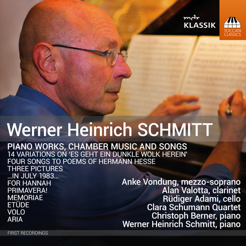 Imagen de apoyo de  SCHMITT, W.H.: 14 Variations on Es geht ein dunkle Wolk herein / 4 Lieder / Three Pictures (Vondung, Valotta, Adami, Clara Schumann Quartet)