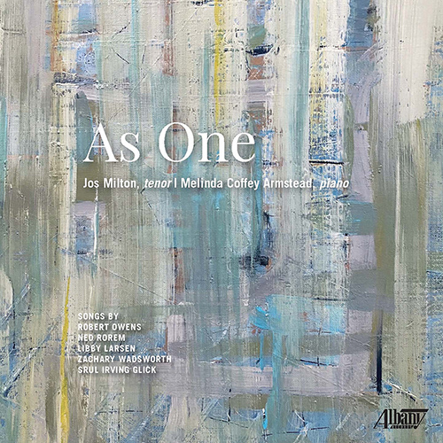 Imagen de apoyo de  Vocal Recital (Tenor): Milton, Jos / Armstead, Melinda Coffey - OWENS, R. / ROREM, N. / LARSEN, L. / WADSWORTH, Z. / GLICK, S.I. (As One)