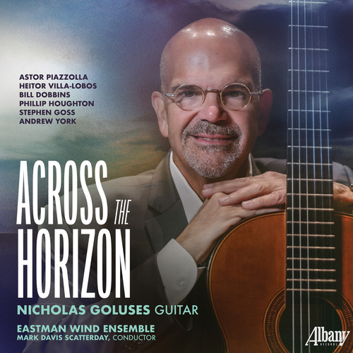 Imagen de apoyo de  Guitar Recital: Goluses, Nicholas - PIAZZOLLA, A. / VILLA-LOBOS, H. / DOBBINS, B. / HOUGHTON, P. (Across the Horizon)