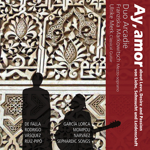 Imagen de apoyo de  Vocal and Guitar Recital: Duo Arcadie - FALLA, M. de / RODRIGO, J. / VASQUEZ, J. / RUIZ-PIPO, A. / GARCIA LORCA, F. / MOMPOU, F. (Ay, amor)